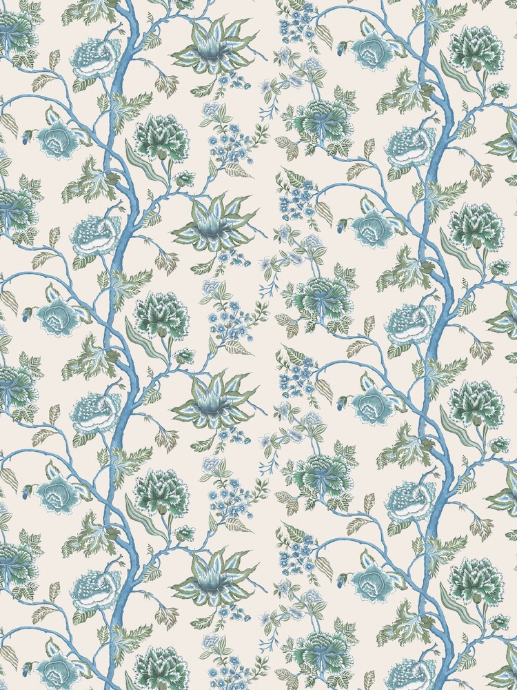 Harlequin CornflowerPine Zamora Indienne 13.5M Wallpaper - Image 2 of 2
