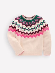 Boden Natural Eleanor Fair Isle Jumper - Image 1 of 3