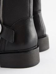 Black Regular/Wide Fit Forever Comfort® D Ring Biker Ankle Boots - Image 10 of 10