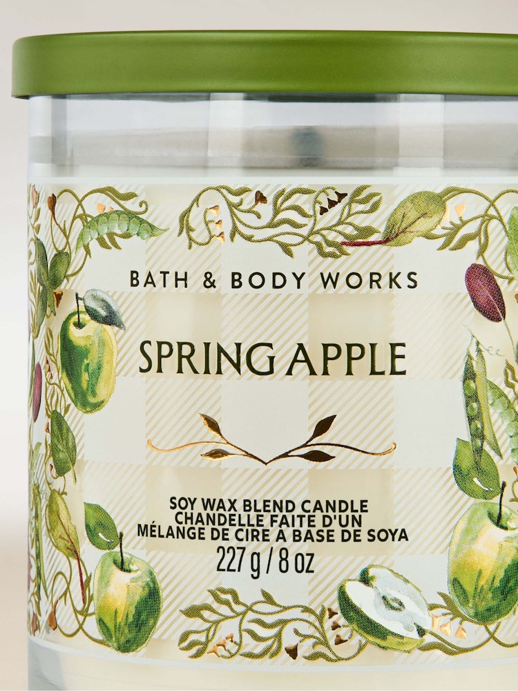 Bath & Body Works Spring Apple Single Wick Candle 227g - Image 2 of 3 Bath & Body Works Spring Apple Single Wick Candle 227g - Image 2 of 3
