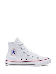 Converse White Chuck Taylor High Top Junior Trainers - Image 1 of 3