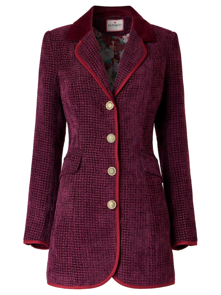 Joe Browns Red Joe's Favourite Forever Longline Jacket - Image 5 of 5 Joe Browns Red Joe's Favourite Forever Longline Jacket - Image 5 of 5