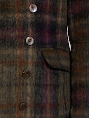Joe Browns Green Tessa Asymmetric Check Coat - Image 4 of 7