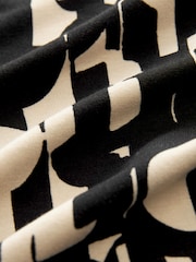 Black/Cream Jersey Joggers - Image 6 of 6