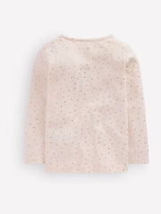 Boden Gold Long Sleeve Pointelle Top - Image 2 of 3