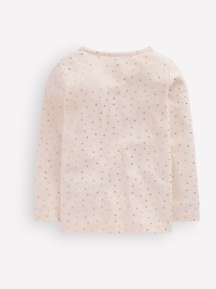 Boden Gold Long Sleeve Pointelle Top - Image 2 of 3 Boden Gold Long Sleeve Pointelle Top - Image 2 of 3