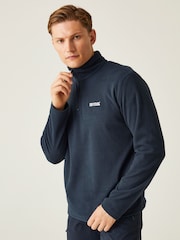 Regatta Navy Blue Mens Thompson Lightweight Half Zip Fleece - Image 1 of 7