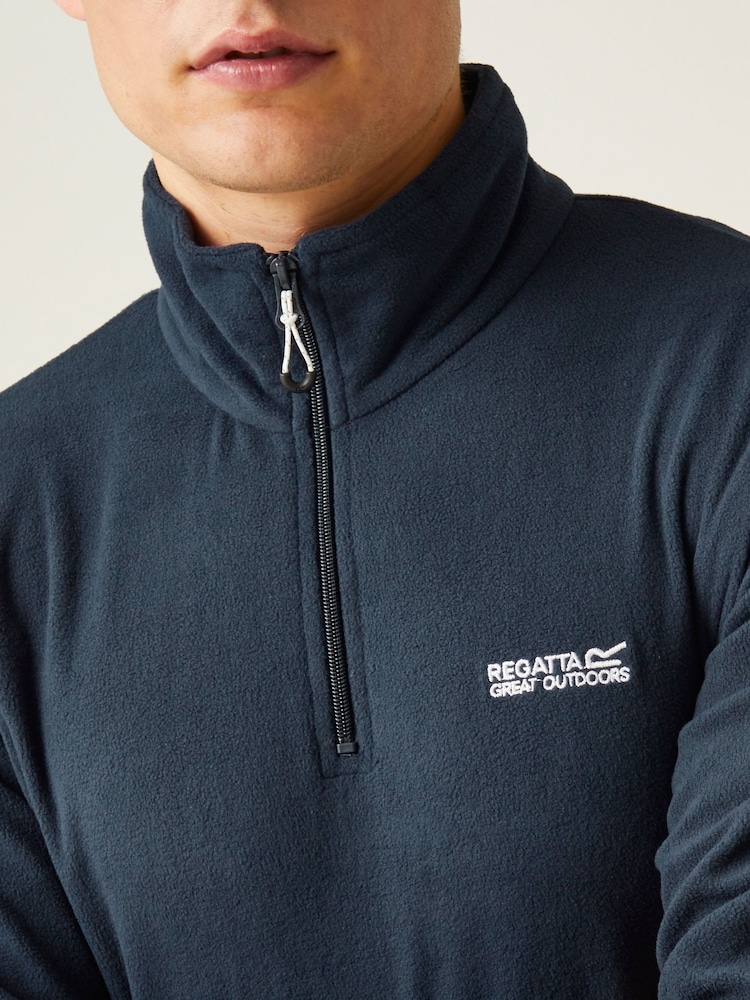 Regatta Navy Blue Mens Thompson Lightweight Half Zip Fleece - Image 4 of 7