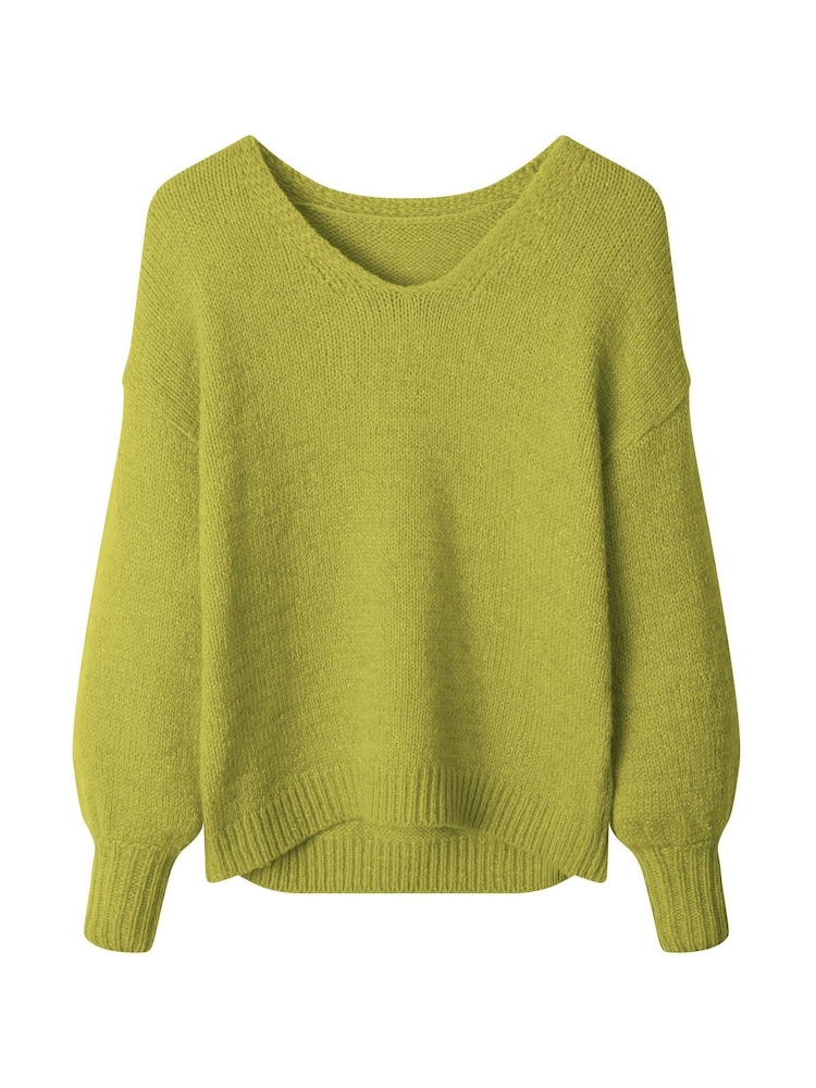 Joe Browns Green Oh So Cosy V-Neck Jumper - Image 6 of 6
