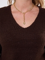 Joe Browns Brown Oh So Cosy V-Neck Jumper - Image 4 of 5