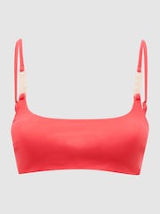 Reiss Coral Miley Square Neck Chain Bikini Top - Image 2 of 5