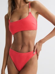 Reiss Coral Miley Square Neck Chain Bikini Top - Image 5 of 5