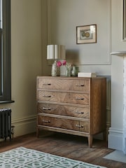 Nina Campbell Brown 4 Drawer Tedworth Chest - Image 1 of 7