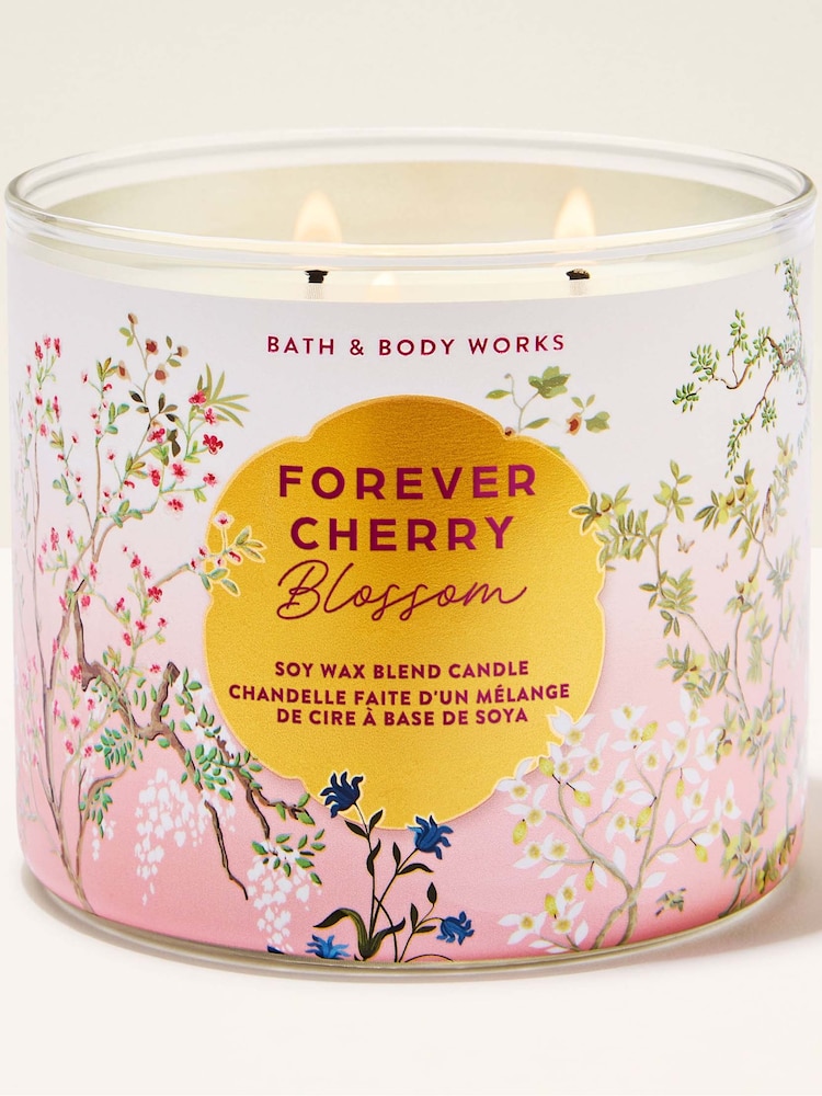 Bath & Body Works Forever Cherry Blossom Candle 411g - Image 1 of 3 Bath & Body Works Forever Cherry Blossom Candle 411g - Image 1 of 3