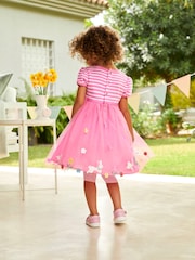 JoJo Maman Bébé Pink Bunny Tulle Party Dress - Image 2 of 5