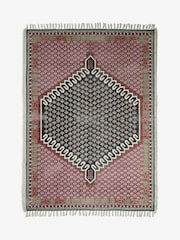 French Connection Pink 100% Cotton Poppyfield Rug - Image 4 of 4