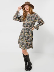 Joe Browns Bonnie Floral High Neck Mini Dress - Bild 1 von 6