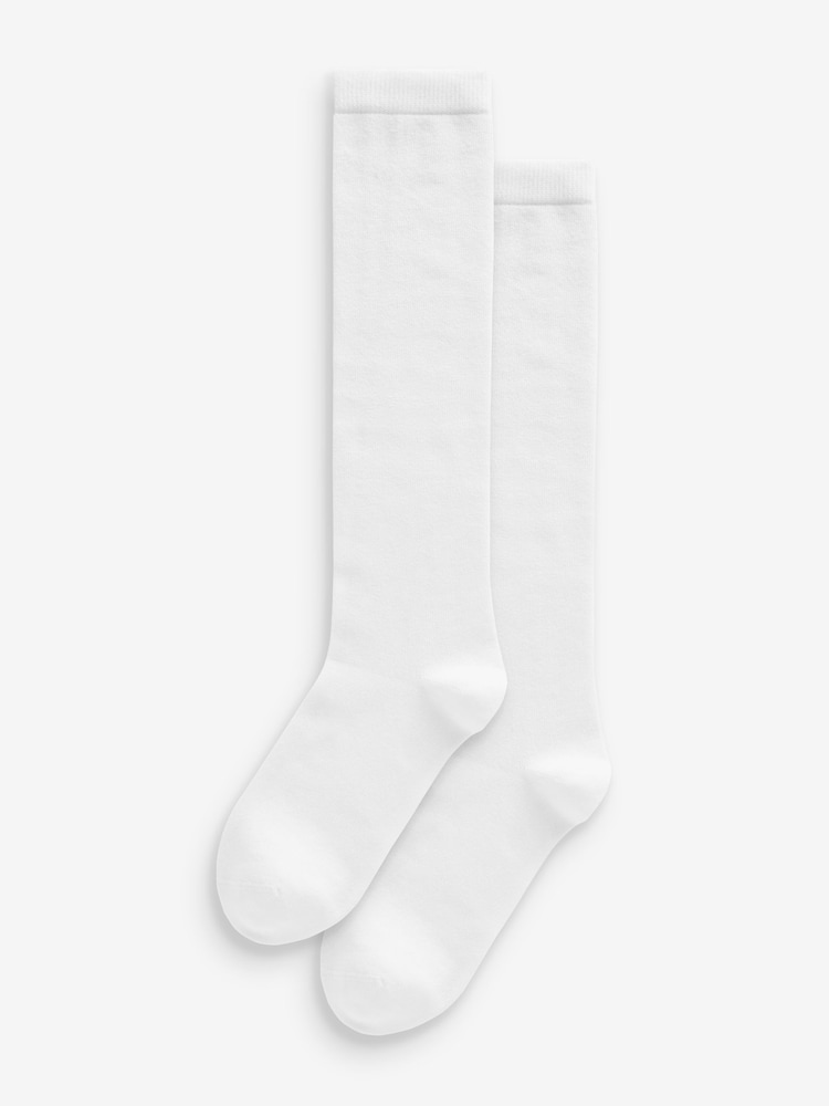 Weiß - Kniestrümpfe aus Modalmischung im 2-Pack - Bild 1 von 2 Weiß - Kniestrümpfe aus Modalmischung im 2-Pack - Bild 1 von 2