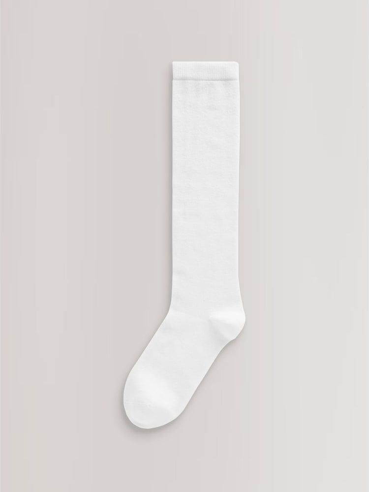 White Modal Blend Knee High Socks 2 Pack - Image 4 of 4 White Modal Blend Knee High Socks 2 Pack - Image 4 of 4
