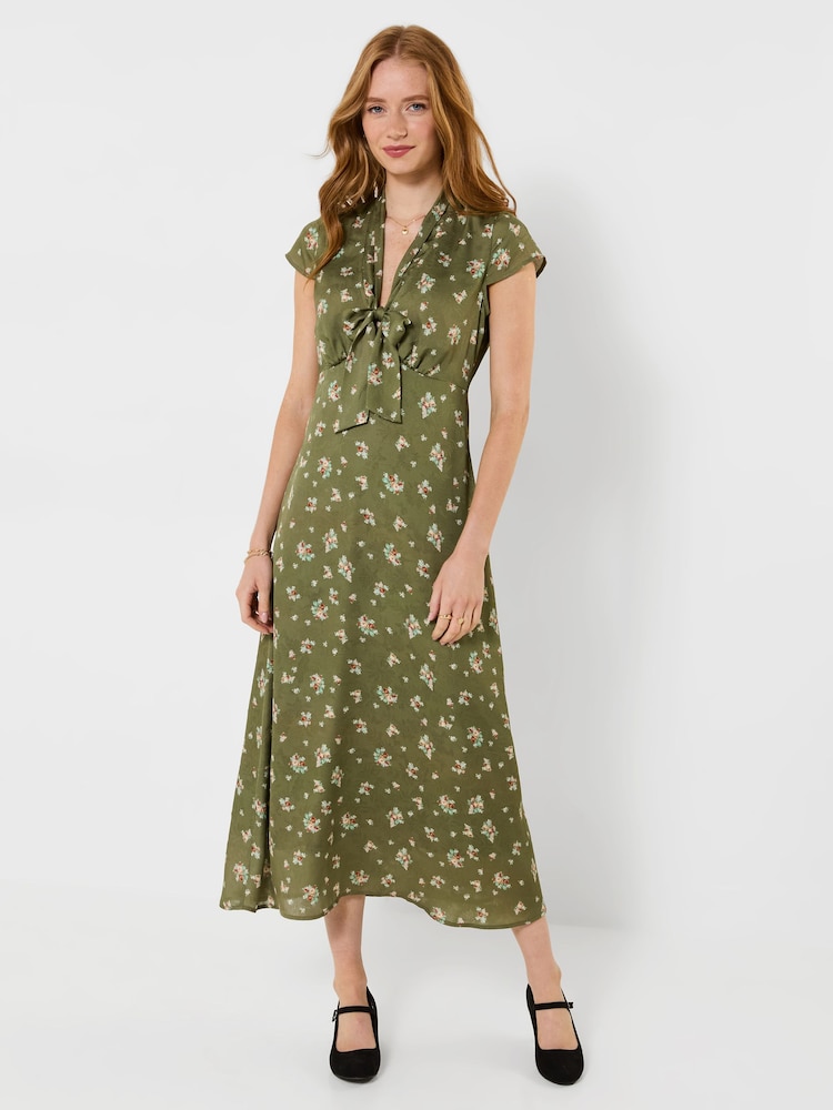Joe Browns Green Vintage Florals Tie Front Midi Dress - Image 1 of 5 Joe Browns Green Vintage Florals Tie Front Midi Dress - Image 1 of 5