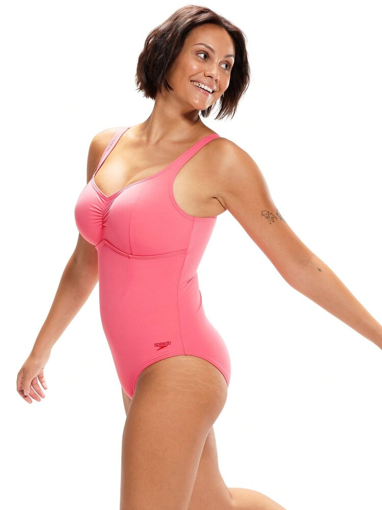 Speedo Womens Pink Shaping AquaNite 1 Piece Swimsuit - Image 1 of 9
