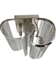 Libra Interiors Silver Niagara Chain 3 Bulb Wall Light - Image 3 of 4