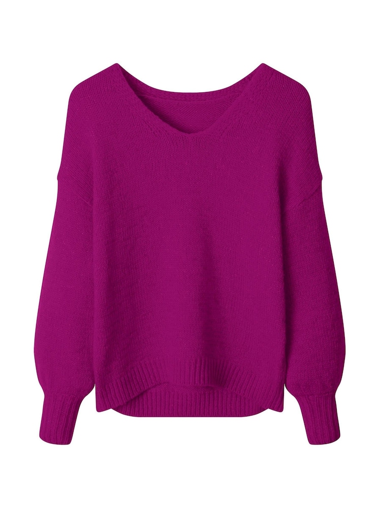 Joe Browns Pink Oh So Cosy V-Neck Jumper - Image 6 of 6