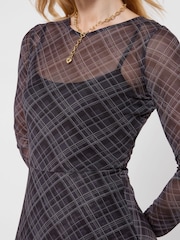 Joe Browns Roxy 체크 디피 헴 메시 드레스 - 7의 이미지 6