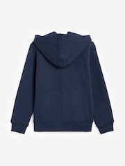 Polo Ralph Lauren Navy Boys Cotton Fleece Zip-Up Logo Hoodie - Image 5 of 6