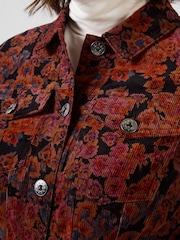 Joe Browns Brown Autumn Days Floral Cord Jacket - Image 2 of 5