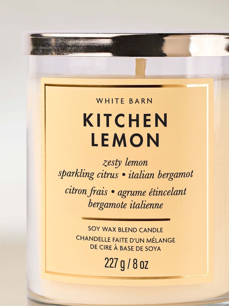 Bath & Body Works Kitchen Lemon Single Wick Candle 227g - Image 2 of 2