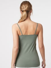 Khaki Green Thin Strap Vest - Image 2 of 4