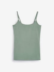 Khaki Green Thin Strap Vest - Image 4 of 4