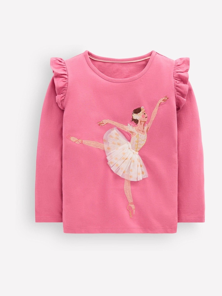 Rosa - Boden langermet Superstitch T-skjorte - Bilde 1 av 3