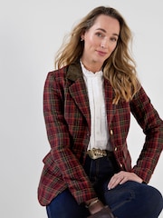 Joe Browns Red Ruby Heritage Check Jacket - Image 2 of 7