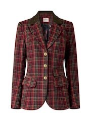 Joe Browns Red Ruby Heritage Check Jacket - Image 7 of 7