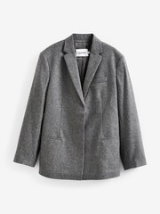 Calvin Klein Grey Wool Tailored Blazer - Image 4 of 6