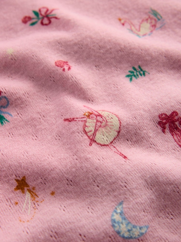 Boden Pink Long Sleeve Pointelle Top - Image 3 of 3