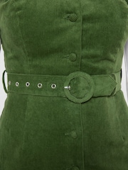 Joe Browns Green Arabella Cord Pinafore Dress - Image 6 of 7