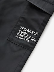 Baker by Ted Baker Nylon Cargo Black Trousers - Image 8 of 8