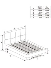 Soft Velvet Natural Oyster Bubble Upholstered Bed Frame - Image 4 of 7