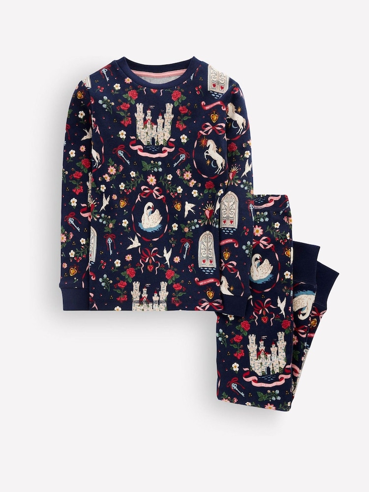 Boden Blue Snug Glow-In-The-Dark Pyjamas - Image 1 of 3 Boden Blue Snug Glow-In-The-Dark Pyjamas - Image 1 of 3