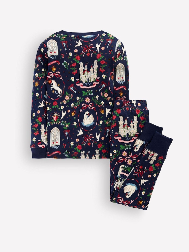 Boden Blue Snug Glow-In-The-Dark Pyjamas - Image 2 of 3 Boden Blue Snug Glow-In-The-Dark Pyjamas - Image 2 of 3