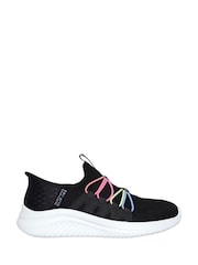 Skechers Green/Grey Ultra Flex 3.0 Bungee Fun Slip In Trainers - Image 1 of 3