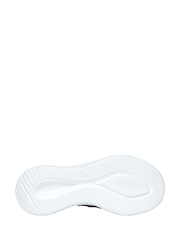 Skechers Green/Grey Ultra Flex 3.0 Bungee Fun Slip In Trainers - Image 3 of 3