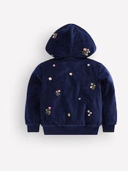 Boden Velour Cosy Zip-through Hoodie - Image 2 of 3