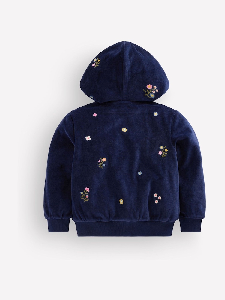 Boden Velour Cosy Zip-through Hoodie - Image 2 of 3 Boden Velour Cosy Zip-through Hoodie - Image 2 of 3