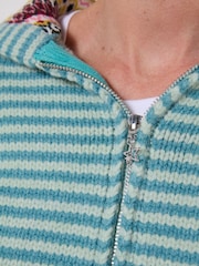Joe Browns Pixie Striped Hooded Cardigan - Attēls 2 no 5