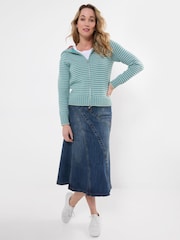 Joe Browns Pixie Striped Hooded Cardigan - Attēls 3 no 5