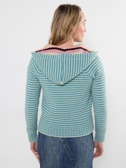 Joe Browns Pixie Striped Hooded Cardigan - Attēls 4 no 5